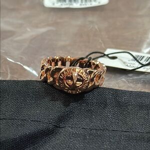 Marc By Marc Jacobs Rose Gold tone Katie Turnlock Ring Size Small/Medium
